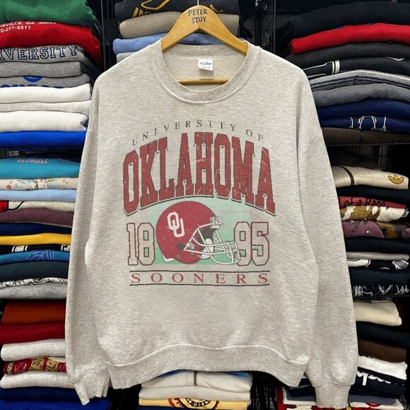 University of Oklahoma Sooners Sweatshirt, Oklahoma Sooners Football Shirt tee - Picture 1 of 2